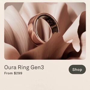 Oura Ring Gen3 in Shiny Rose Gold